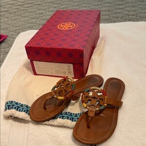 Tory Burch Multicolor Sandals with Signature Logo